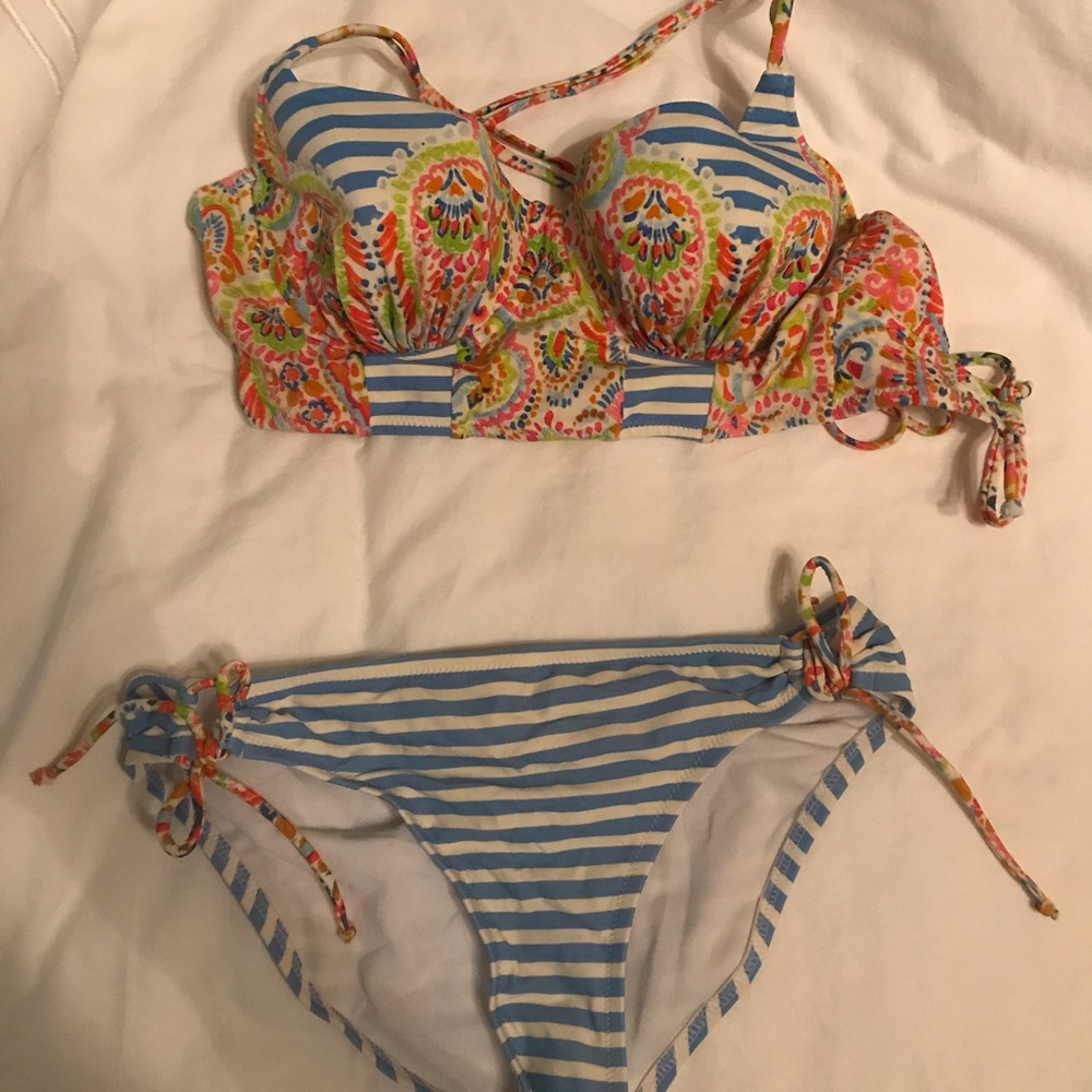 Nordstrom cross-cross back swim suit